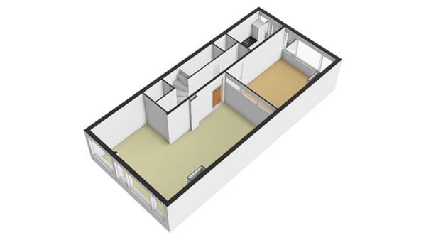 Floorplan - Schieweg 216C02, 3038 BN Rotterdam